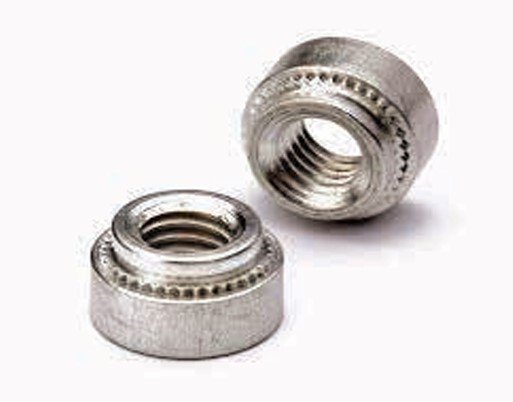 Self-Clinching Nuts – PEM Style Press Nuts for Thin Sheet Metal Threaded Holes – A2/A4 Stainless Steel, Free Running/Lock Types, M2.5-M8 Threads for PC Boards, Chassis and Appliance Housings